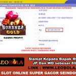 Bukti Pemenang Slot Online Bonanza Gold 12-07-2022